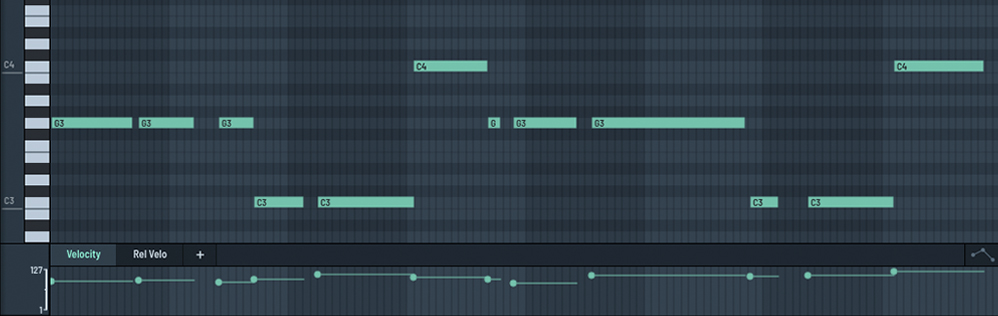 Serum 2 Piano Roll With ModeAudio MIDI Loaded